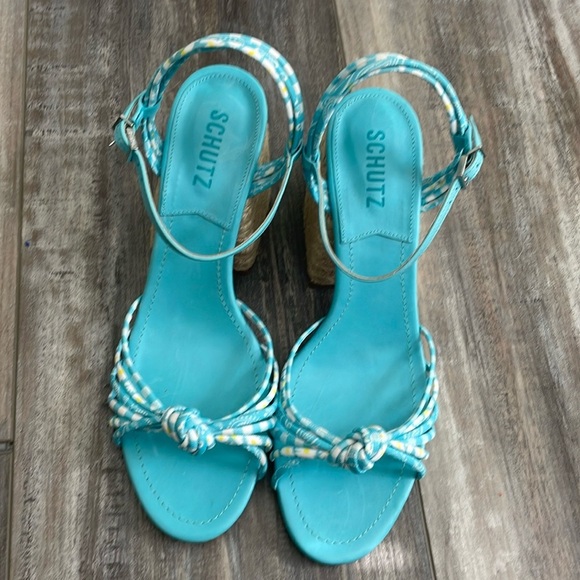 Schutz Dahra Sandals Women's Strappy Block Heel size 11 - Picture 2 of 8